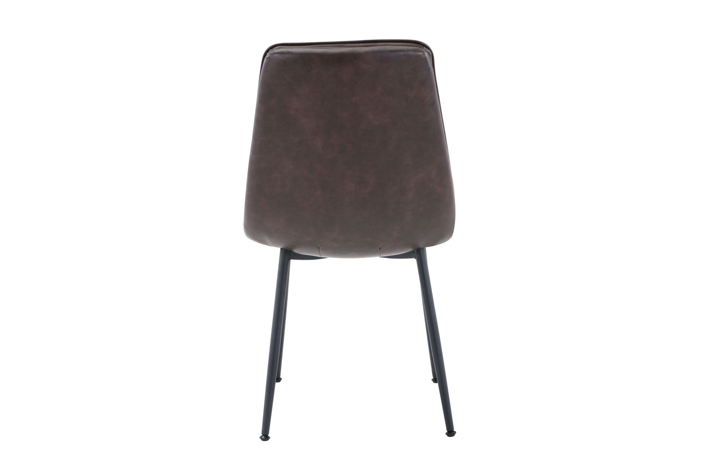 Draper Mid-Century Modern Upholstered Faux Leather Dining Chair (Set of 4)