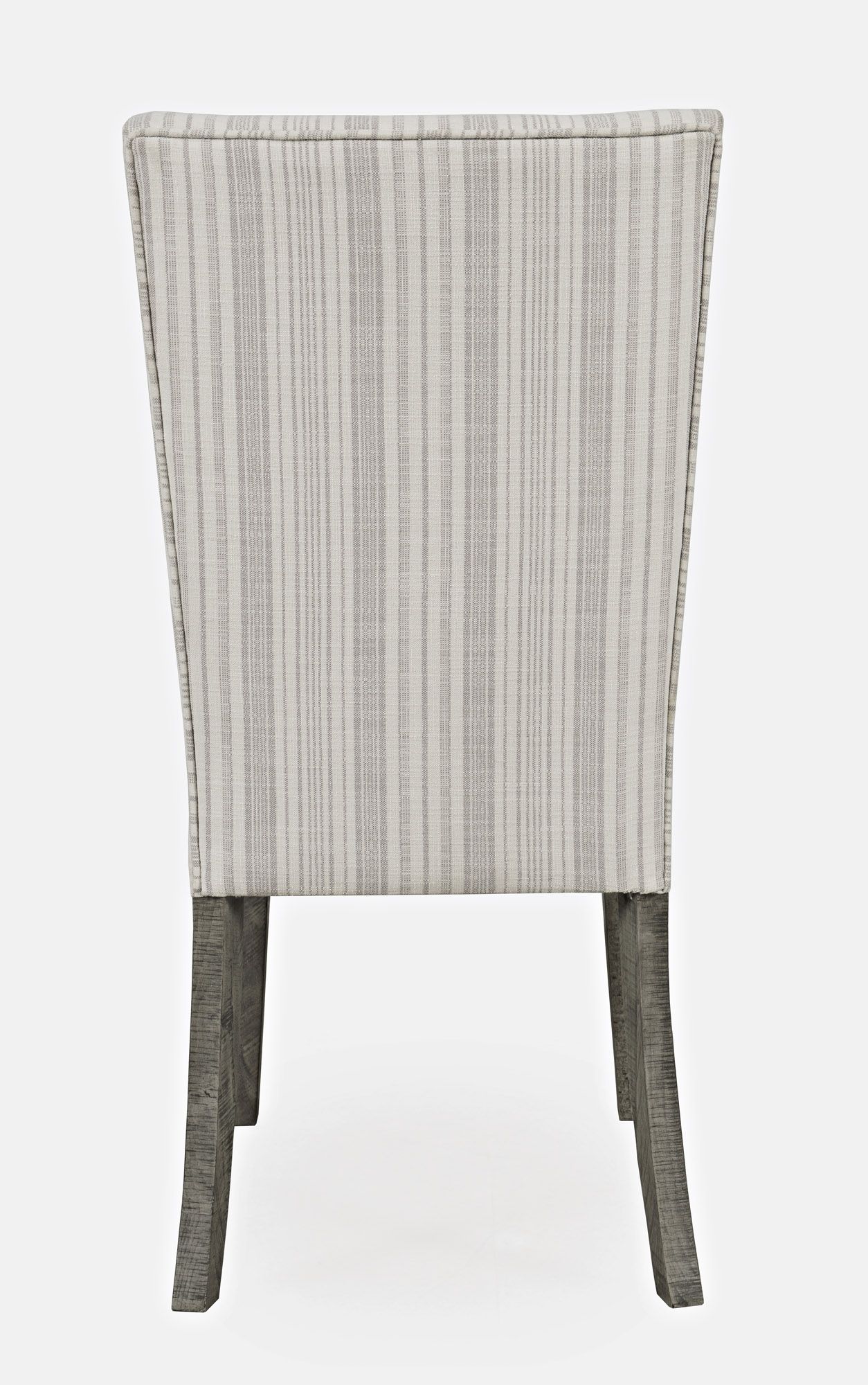 Telluride Rustic Pine Parsons Striped Upholstery Dining Chair (Set of 2)