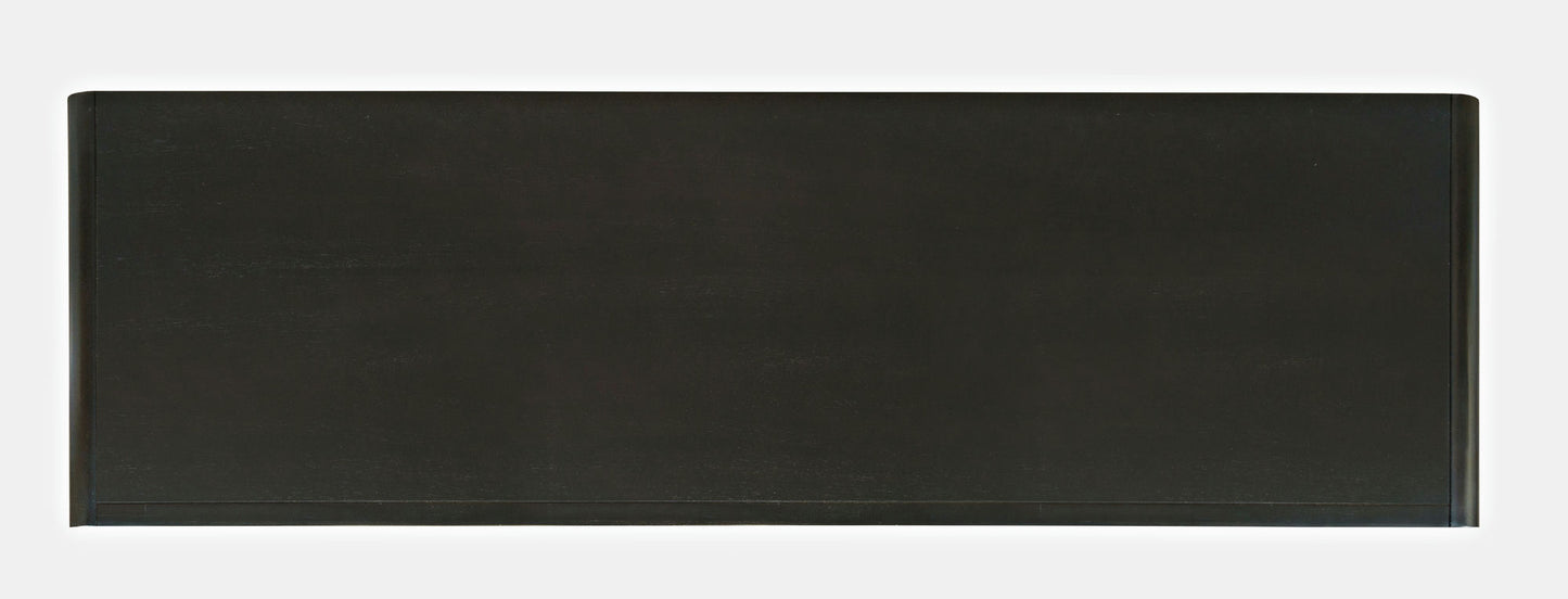 Marlowe Mid-Century 62" Curved Dresser with Tapered Legs and Eight Drawers