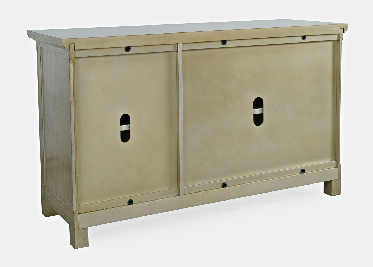 Isabella 54" Luxury Mirrored Accent Storage Cabinet - Champagne