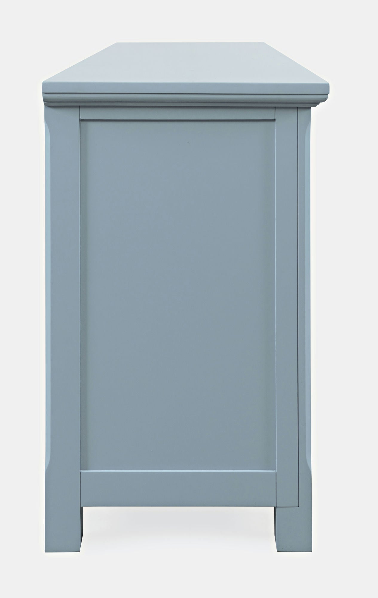 Isabella 54" Luxury Mirrored Accent Storage Cabinet - Blue