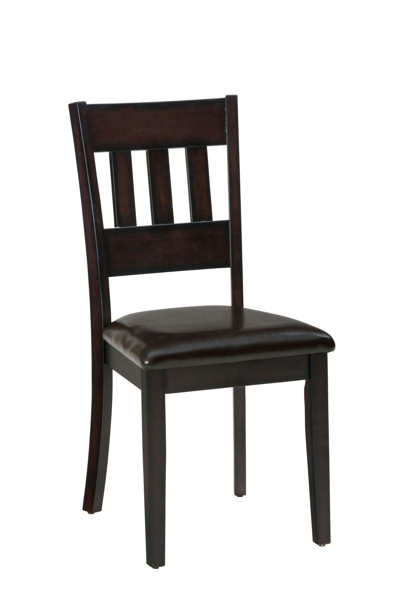 Dark Rustic Prairie 5-Pack- Table and 4 Faux Leather Chairs