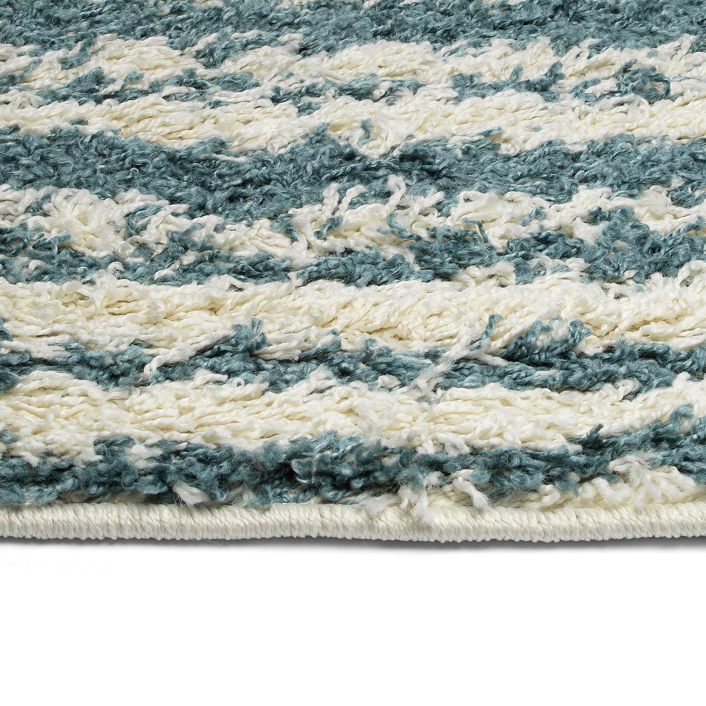 Kaleen Komon Collection Light Denim Throw Rug 2'11" x 4'11"
