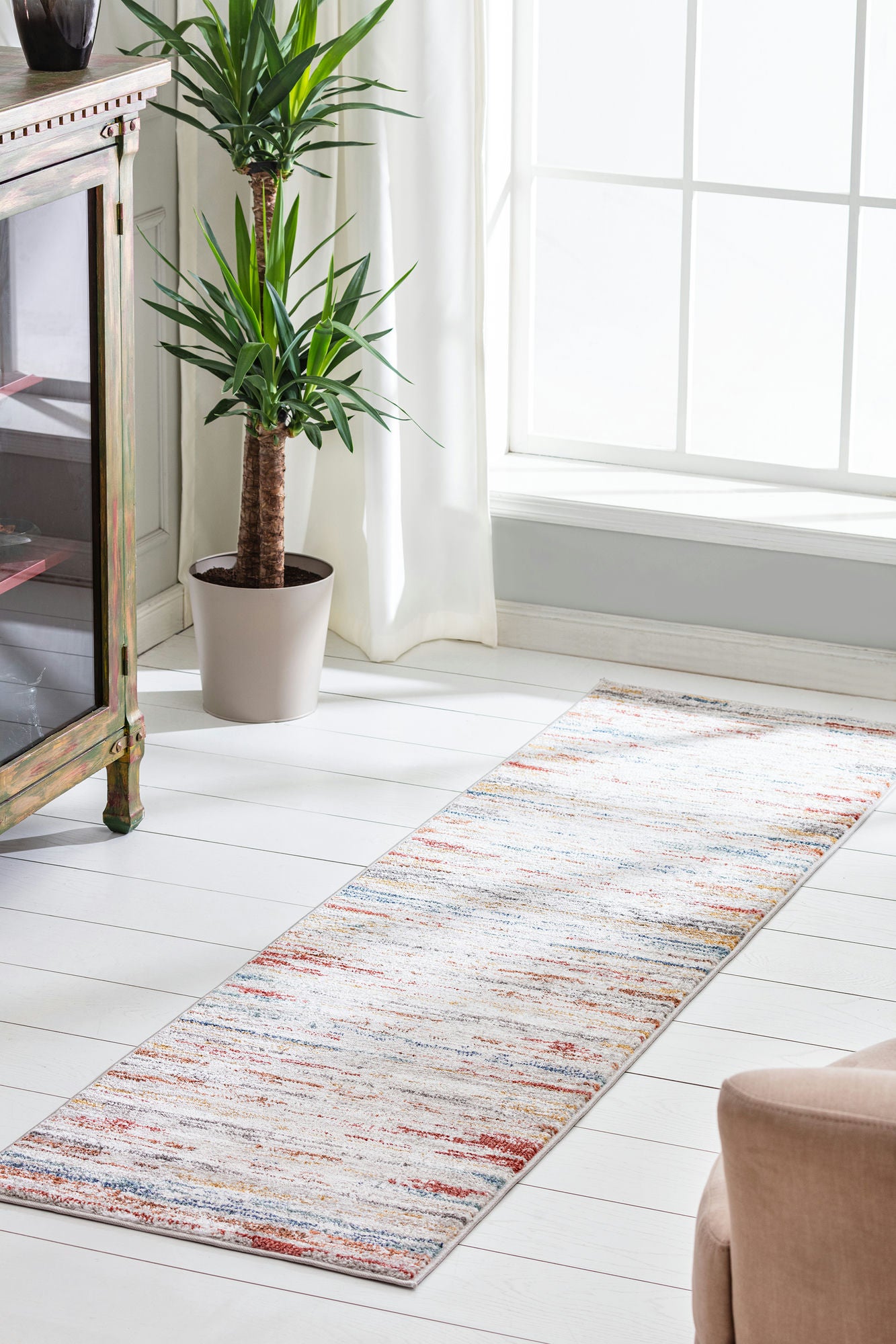 Kaleen Kent Collection Light Ivory Runner 2'2" x 7'6"