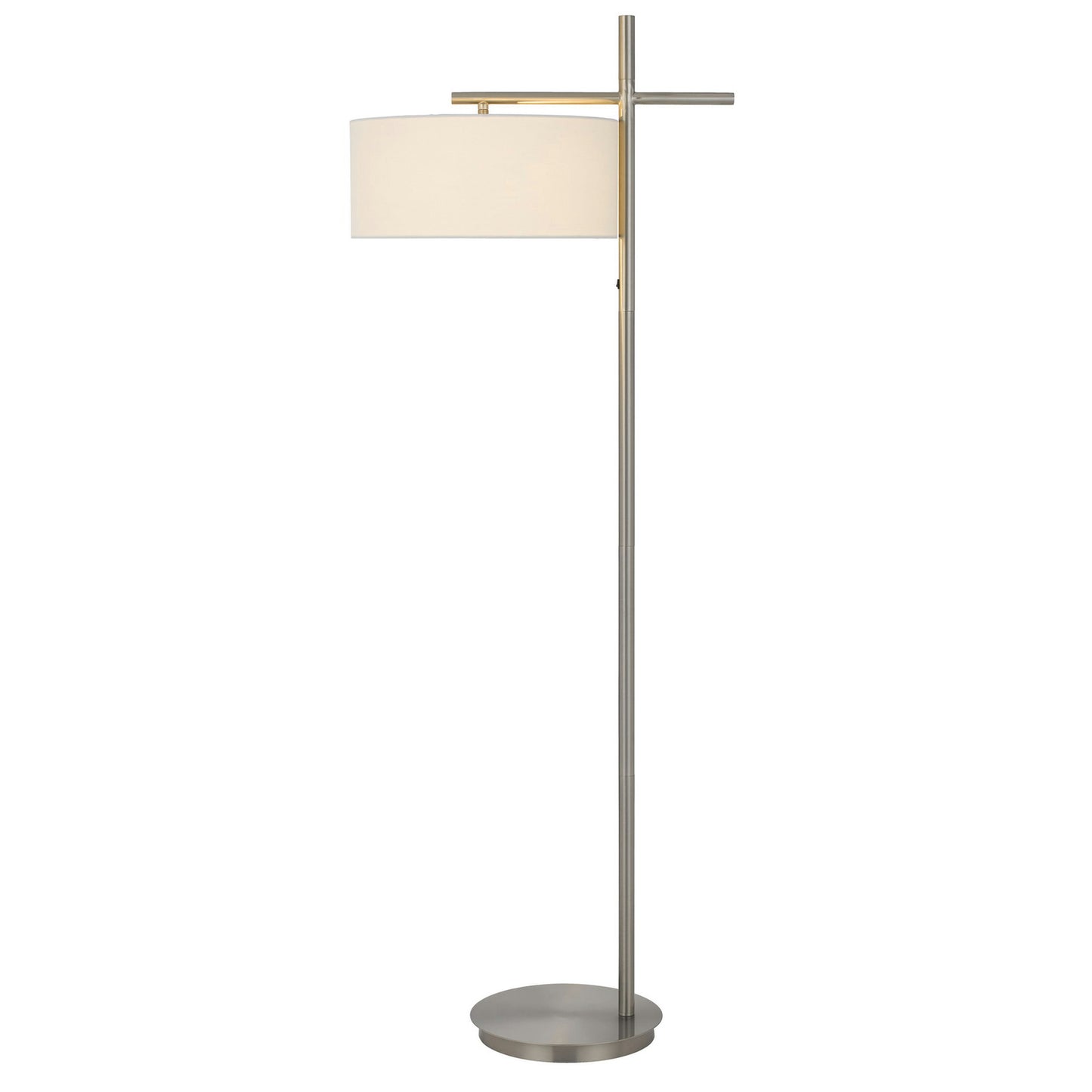 Brushed steel Metal Laval - Floor lamp