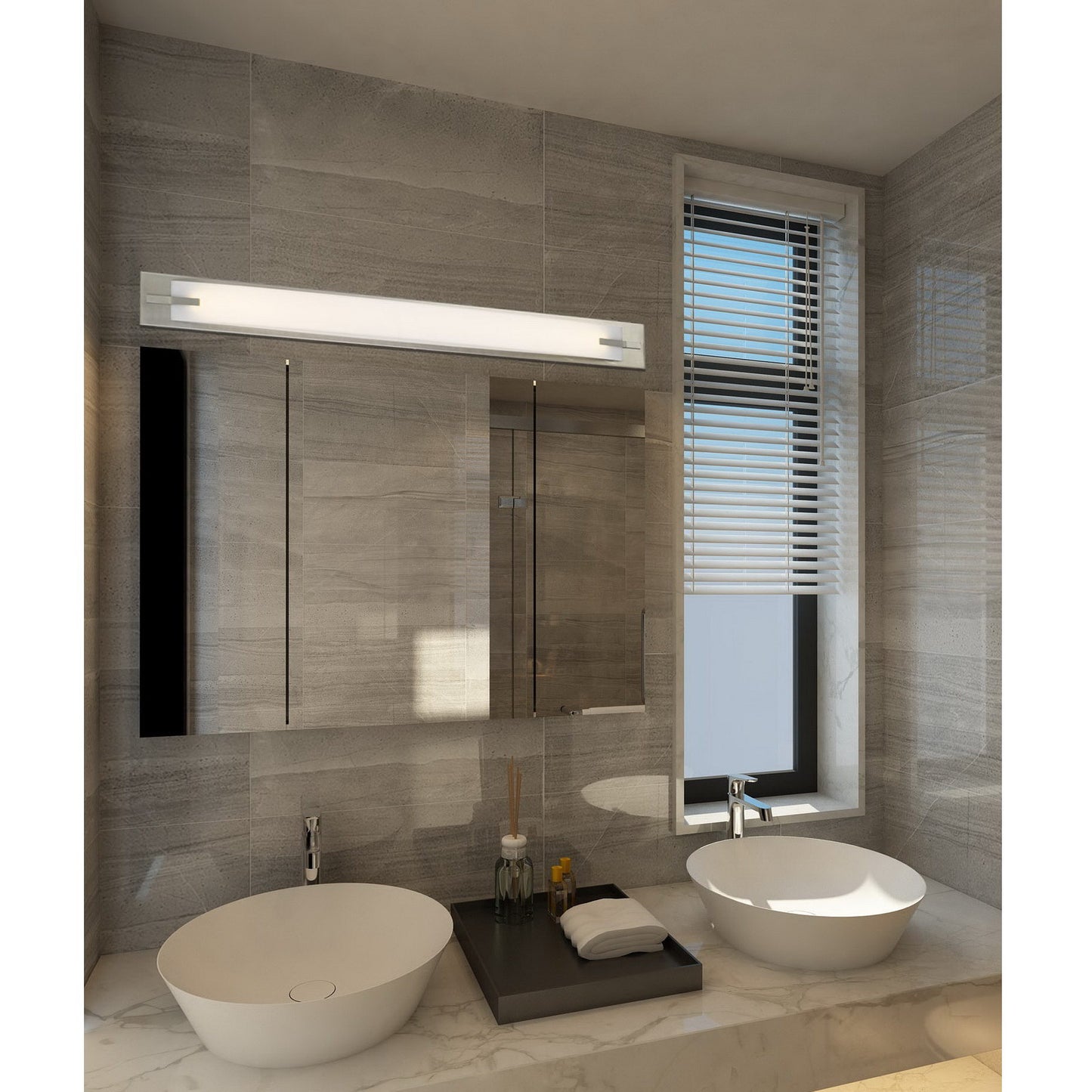 Brushed steel Metal Vanity - Vanity light, LA-8602L