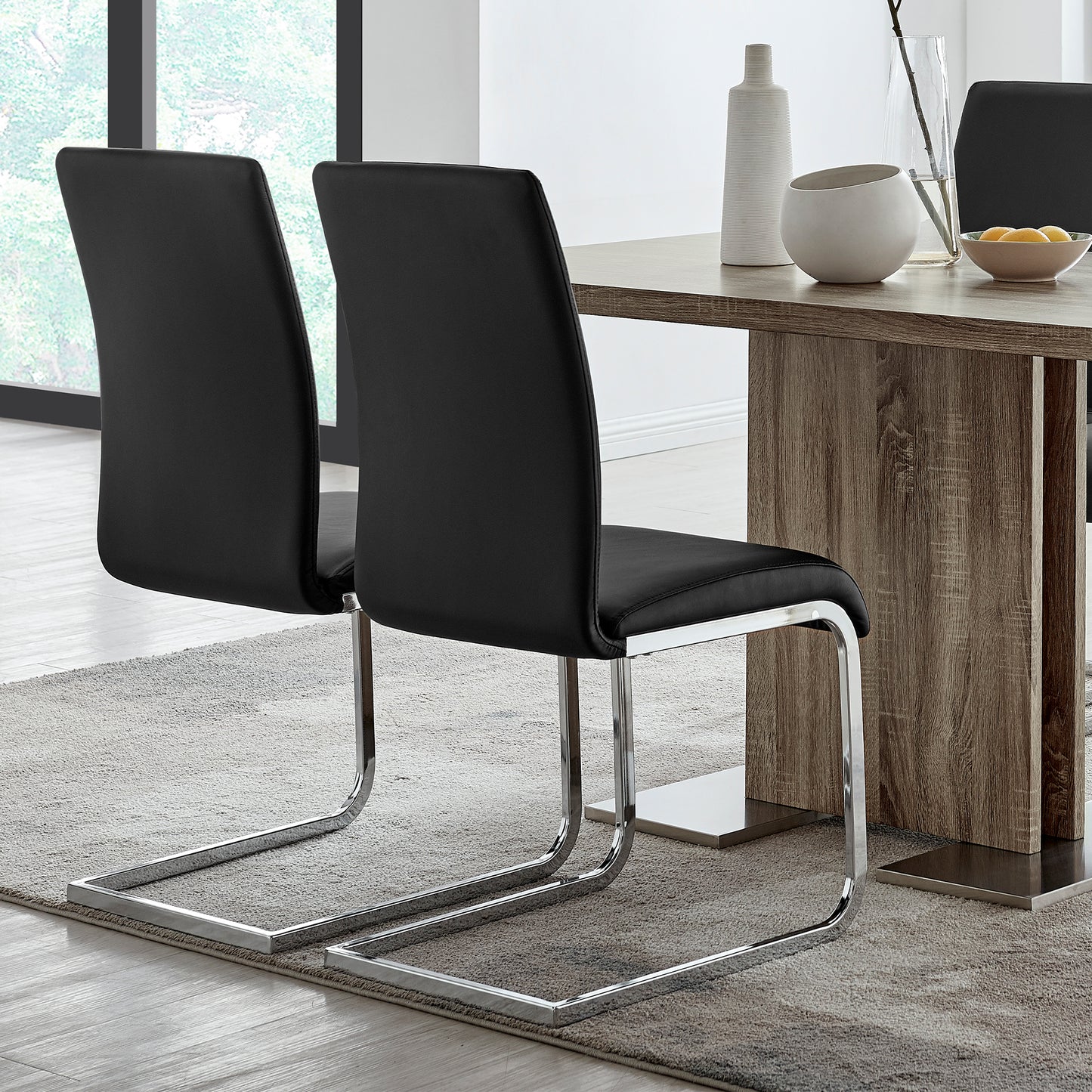 Amanda Black Side Chair - Set of 2