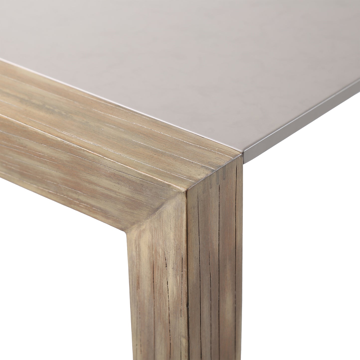 Fineline Indoor 80" Rectangle Dining Table in Light Eucalyptus Wood