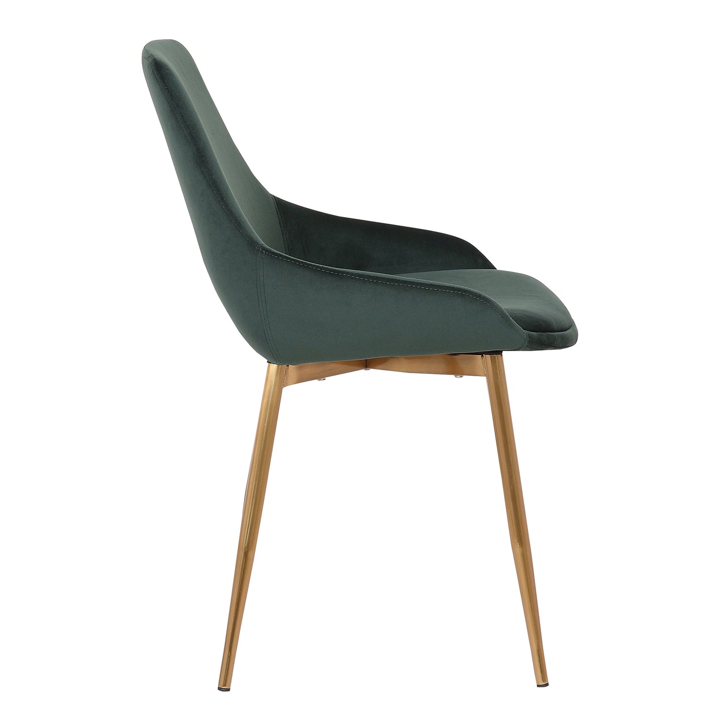 Heidi Green Velvet Dining Accent Chair