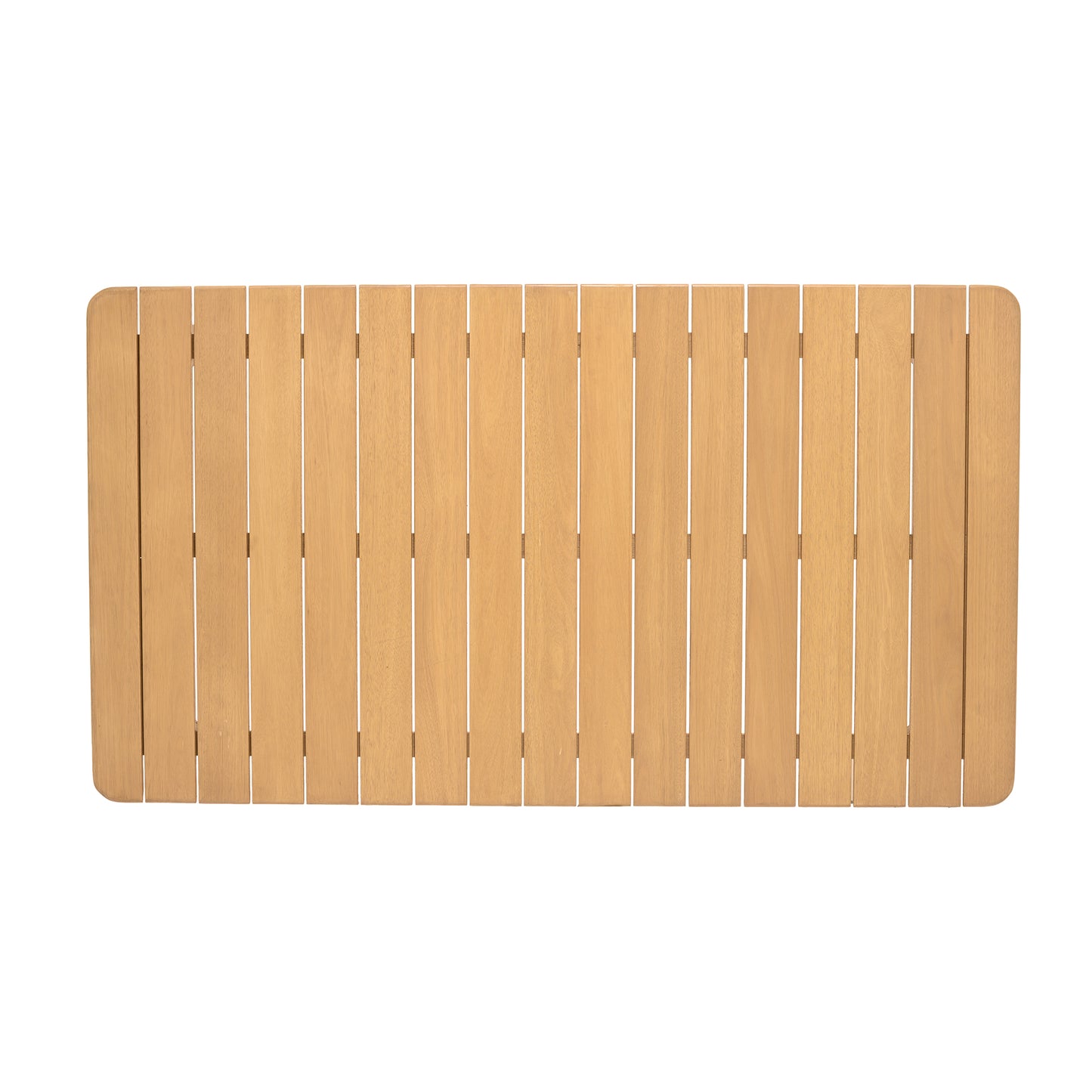 Nassau Outdoor Rectangle Dining Table in Natural Wood Finish