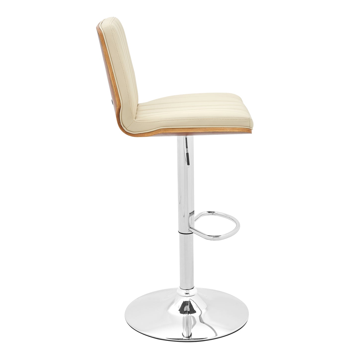 Sabine Adjustable Swivel Cream Faux Leather