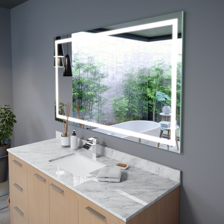 Luci 60x36 Inch LED Mirror with Memory Dimmer and Defogger