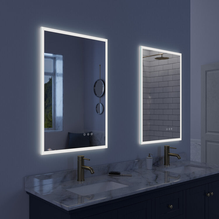 Arpella Lucent 24 in. x 36 in. Wall Mounted LED Vanity Mirror