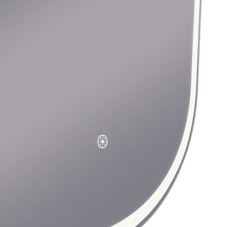 Grace 24x36 Oval Frameless LED Mirror with Memory Dimmer and Defogger