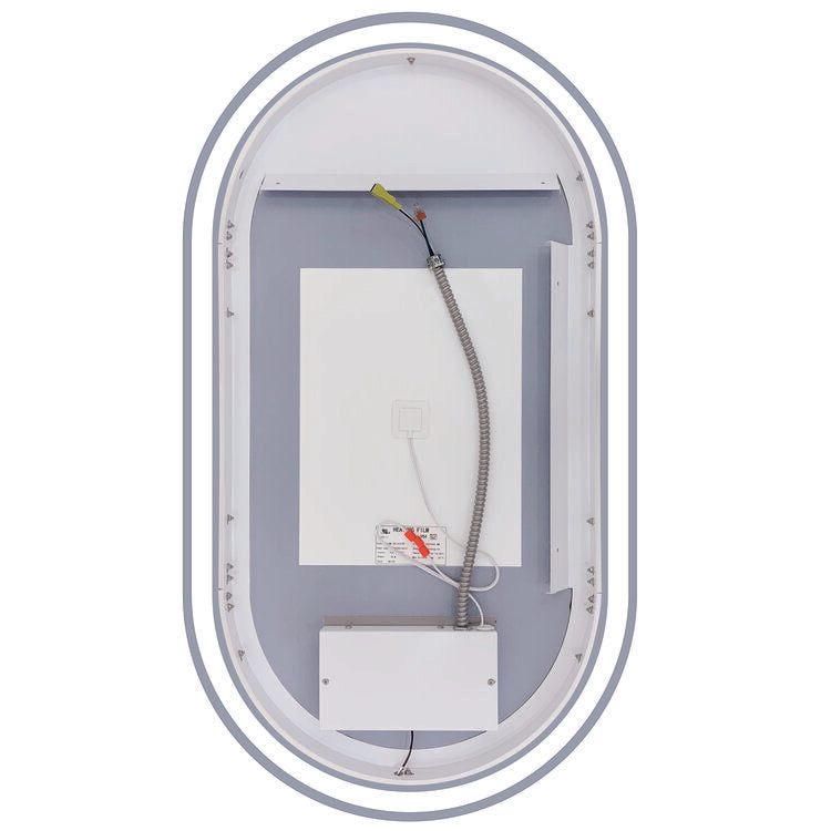 Grace 24x42 Oval Frameless LED Mirror with Memory Dimmer and Defogger