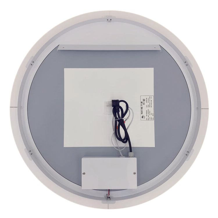 Eva 30x30 Round Perimeter Lighted Mirror with Memory Dimmer and Defogger