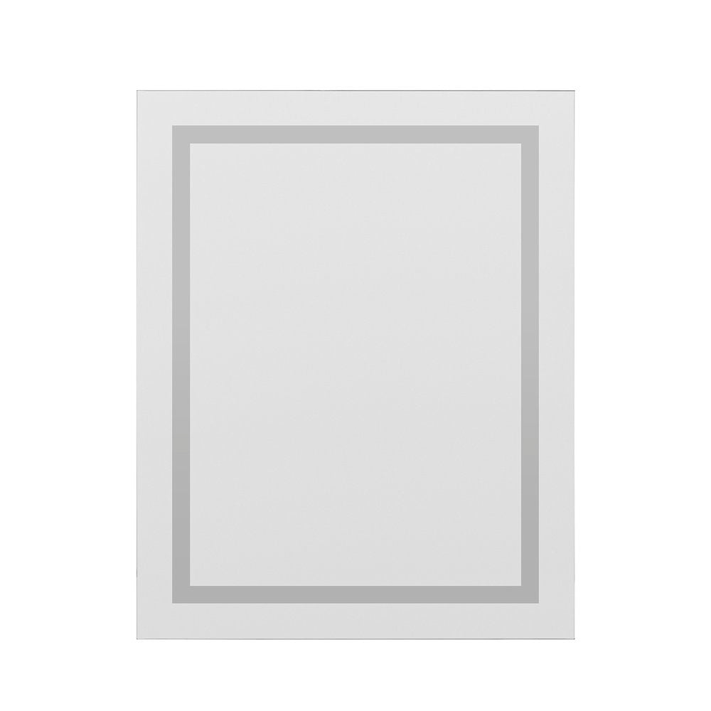 Miramar 24x30 Lighted Mirror with Dimmer and Defogger, Wall Switch Direct