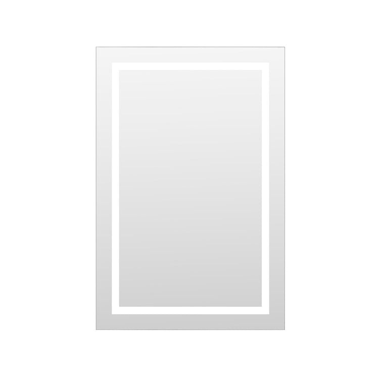 Miramar 24x36 Lighted Mirror with Dimmer and Defogger, Wall Switch Direct
