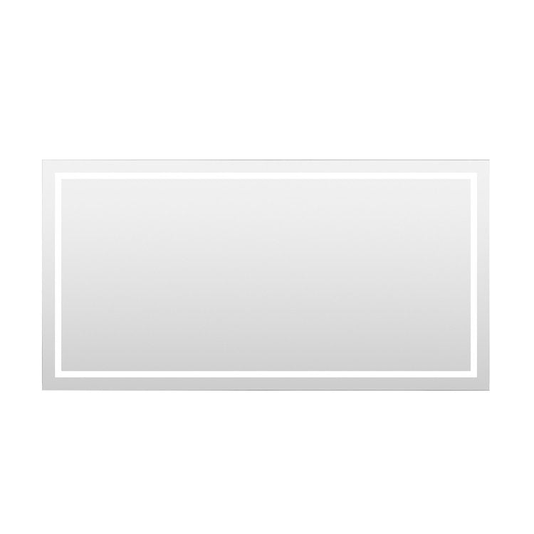 Miramar 70x36 Lighted Mirror with Dimmer and Defogger, Wall Switch Direct