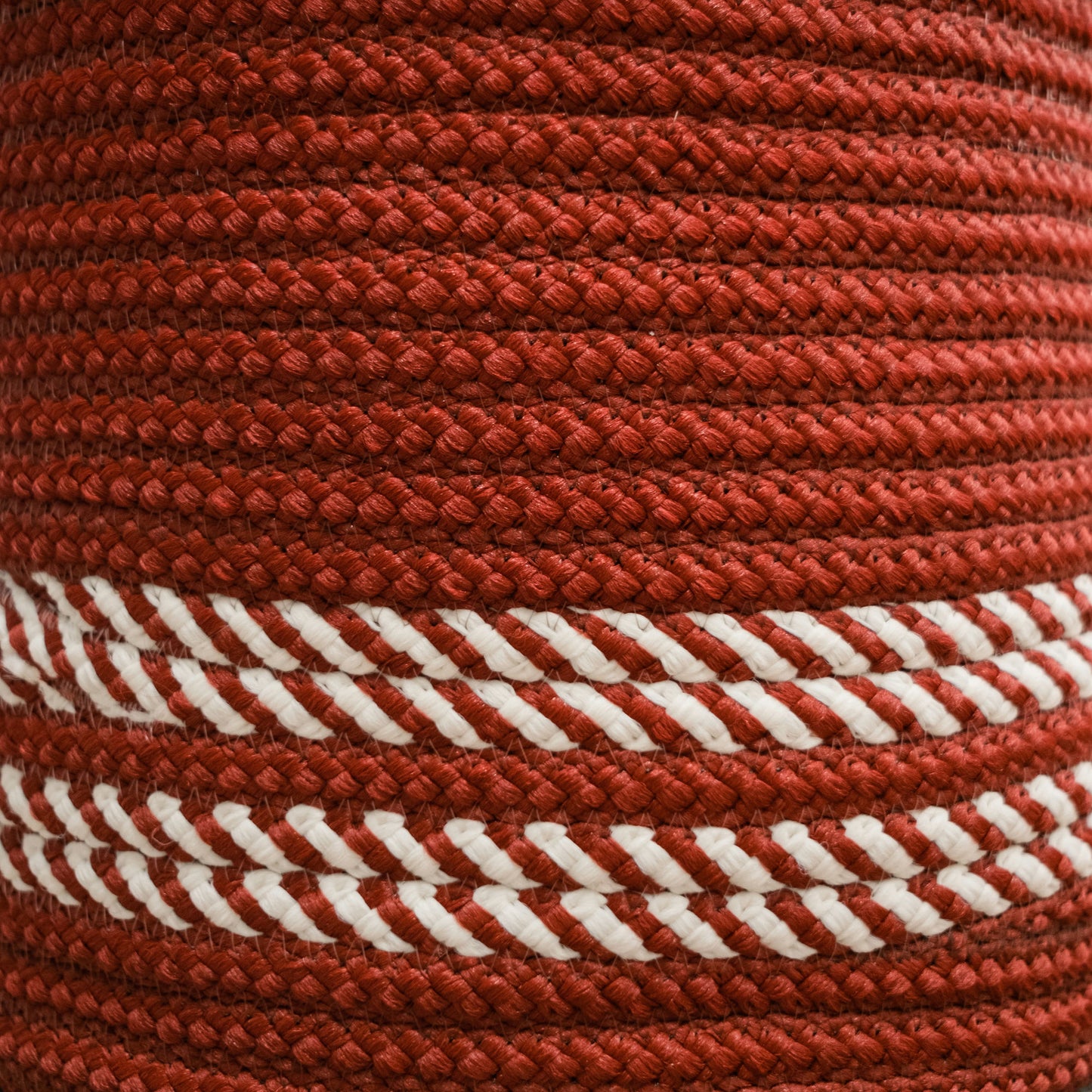 Jolly Holiday Floor Basket - Red Twist 16"x16"x14"
