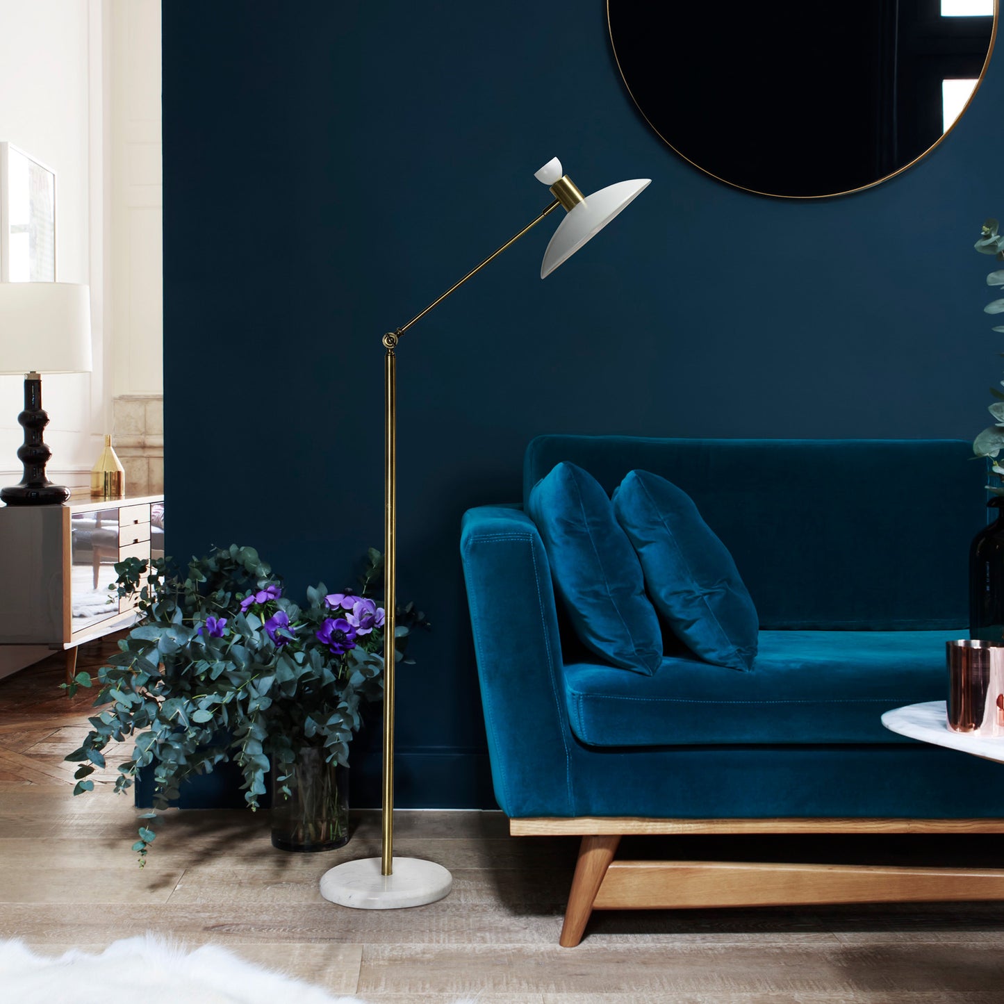 Troilus Floor Lamp 55-72X27X13
