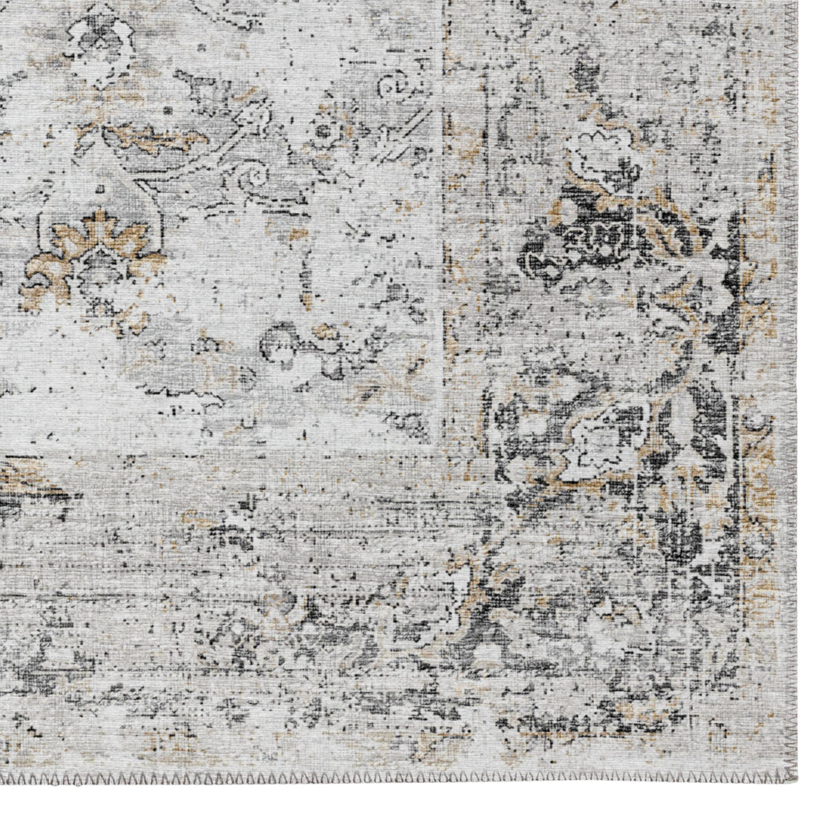 Indoor/Outdoor Marbella MB2 Linen Washable 2'3" x 7'6" Runner Rug