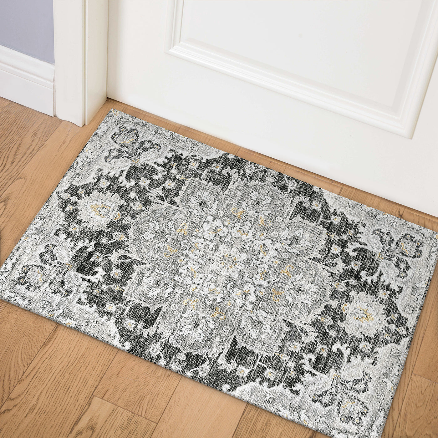 Indoor/Outdoor Marbella MB3 Midnight Washable 1'8" x 2'6" Rug