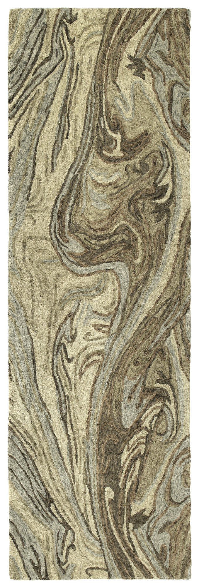Kaleen Marble Collection Sand Flex Throw Rug 2' x 3'