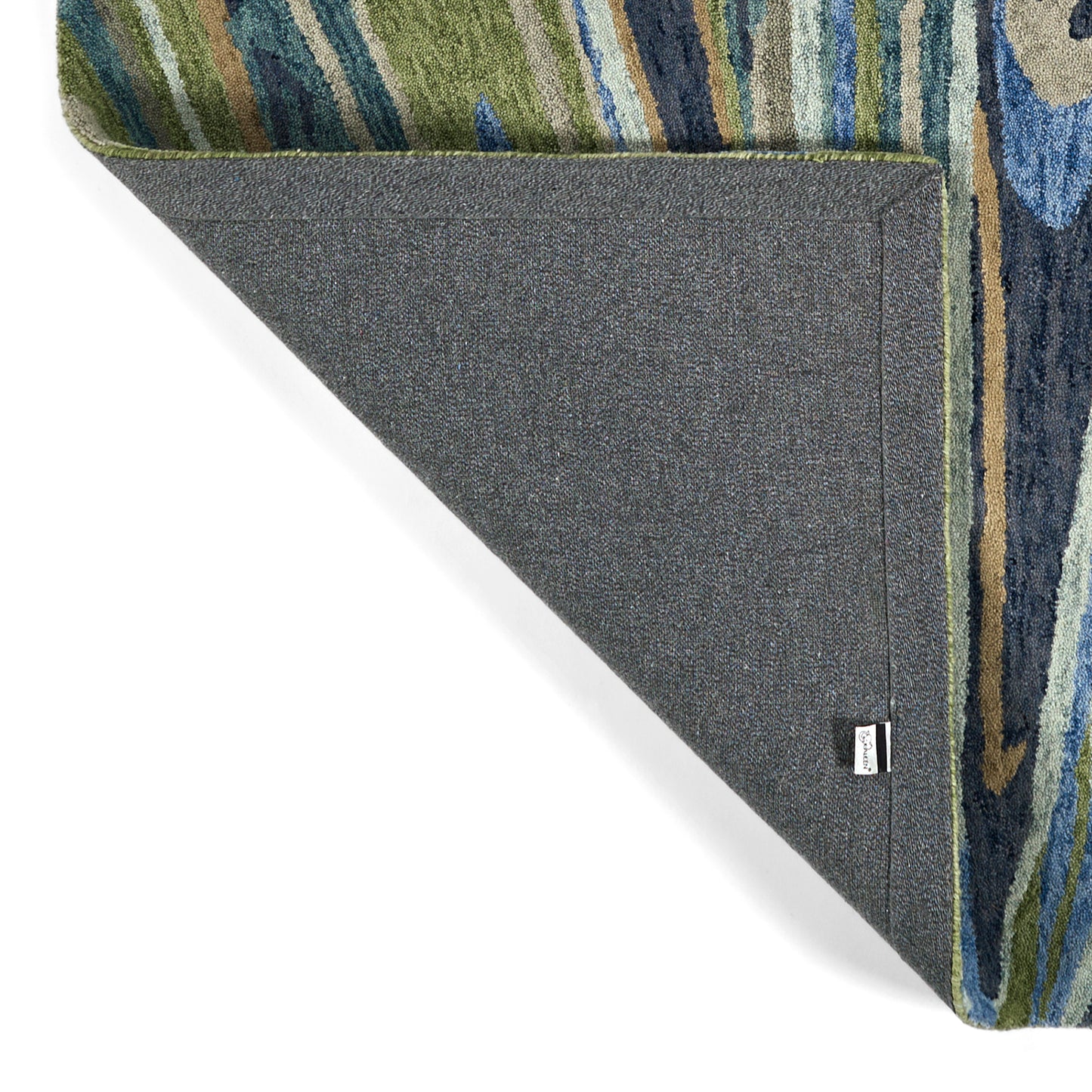 Kaleen Marble Collection Light Green Runner 2'6" x 8'