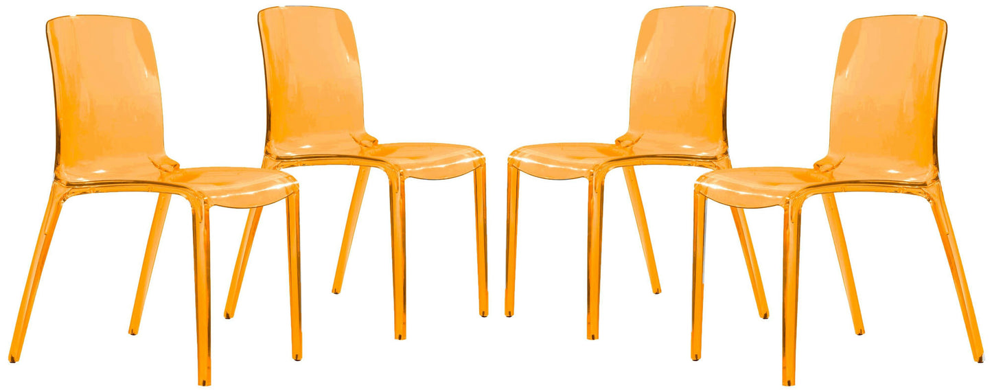LeisureMod Murray Modern Dining Chair, Set of 4
