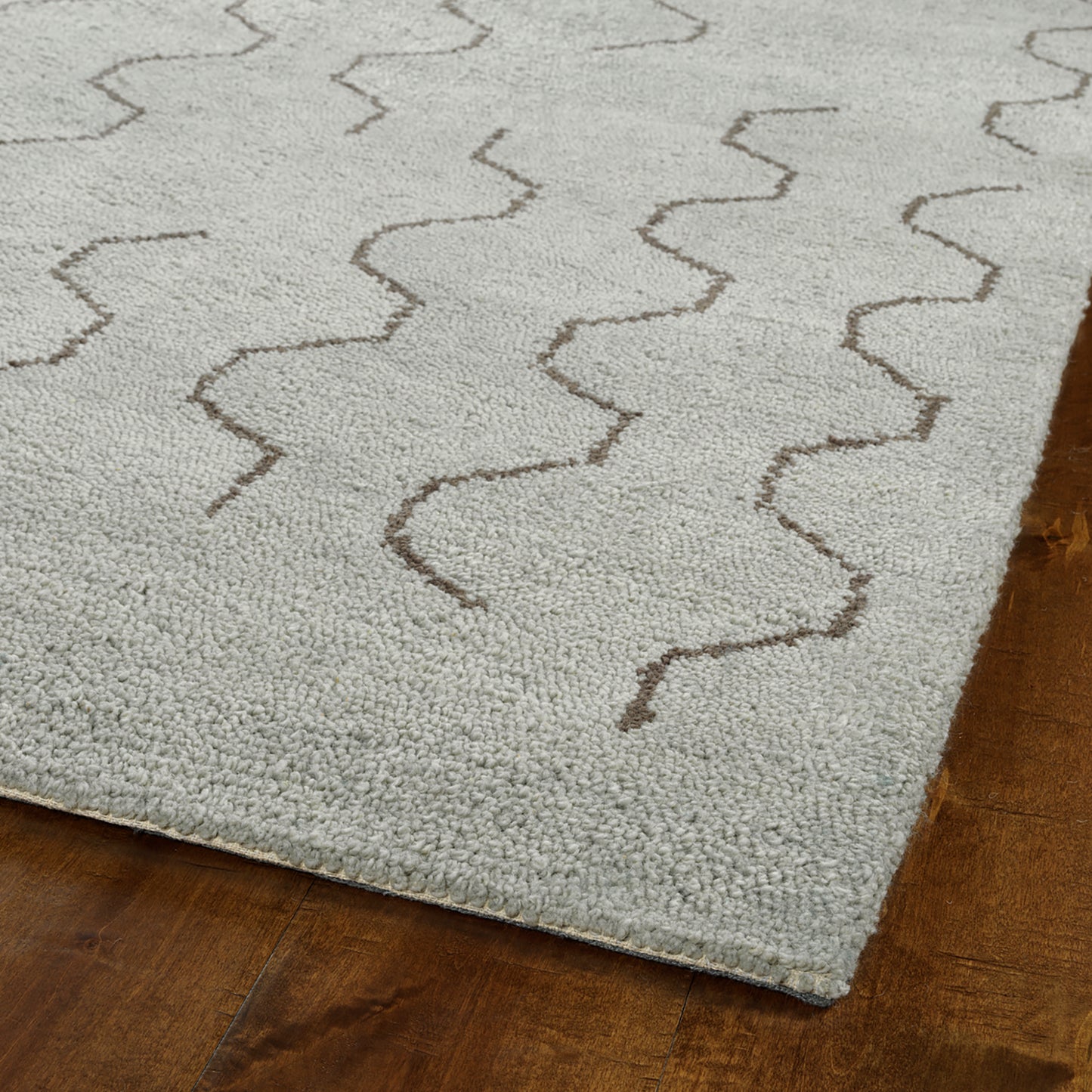 Kaleen Micha Collection Silver Brown Runner 2' x 8'