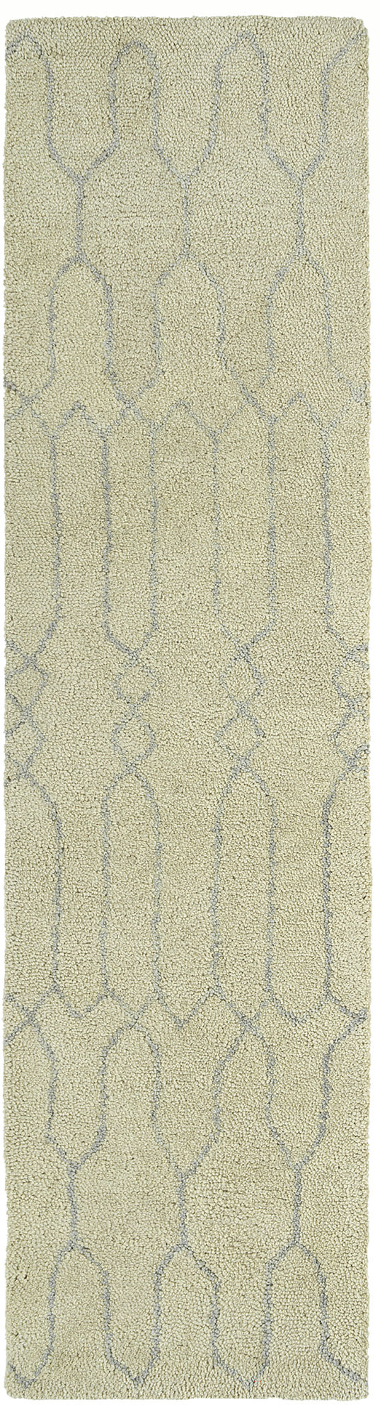 Kaleen Micha Collection Ivory Silver Runner 2' x 8'