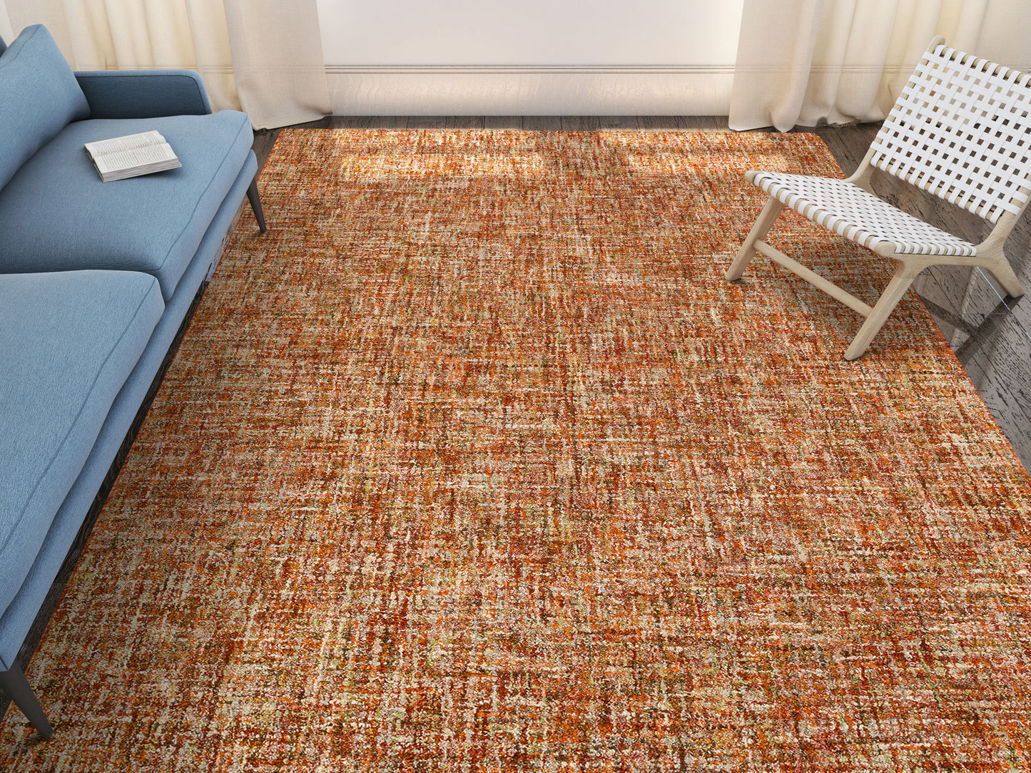 Mateo ME1 Paprika 3'6" x 5'6" Rug