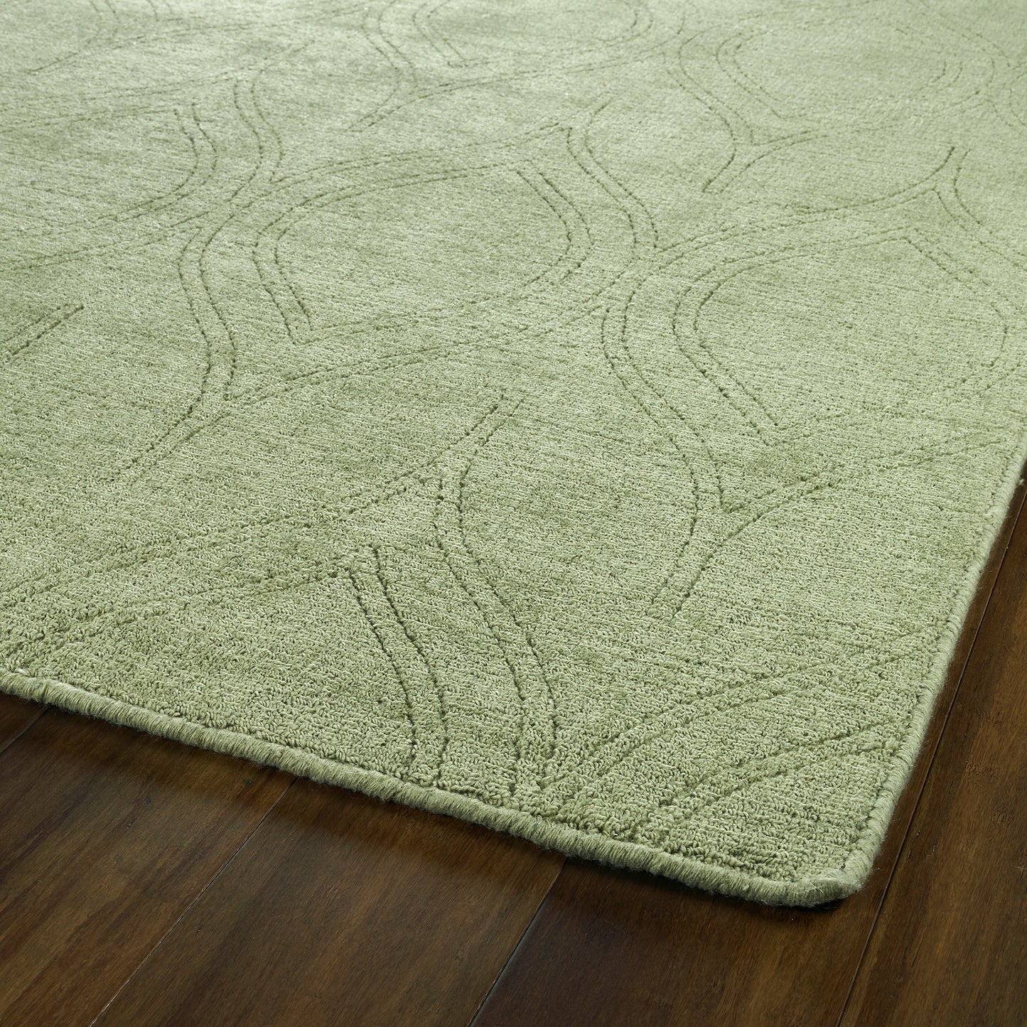 Kaleen Minkah Collection Light Olive Area Rug 5' x 7'
