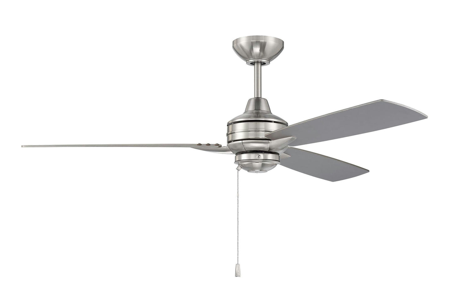 52" Moto Fan in Brushed Polished Nickel