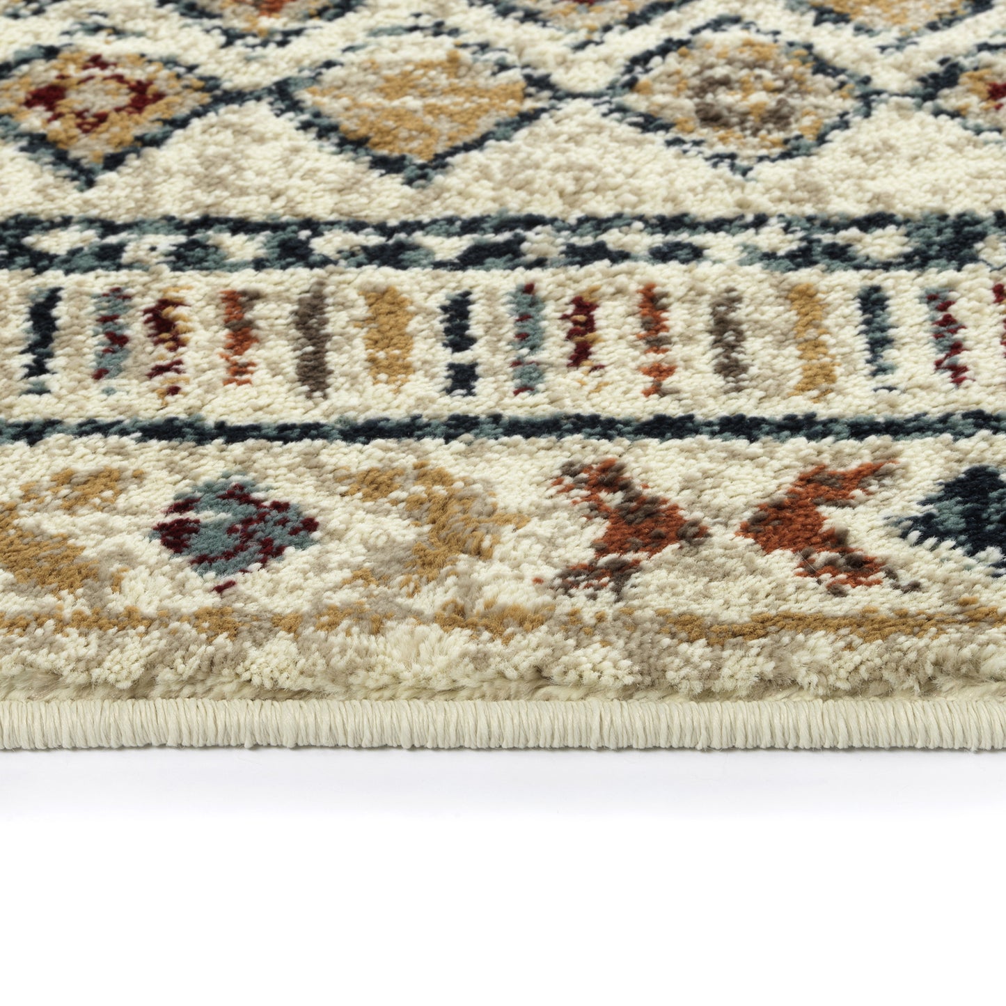 Kaleen Memphis Sand Navy Area Rug 3'11" x 5'7"