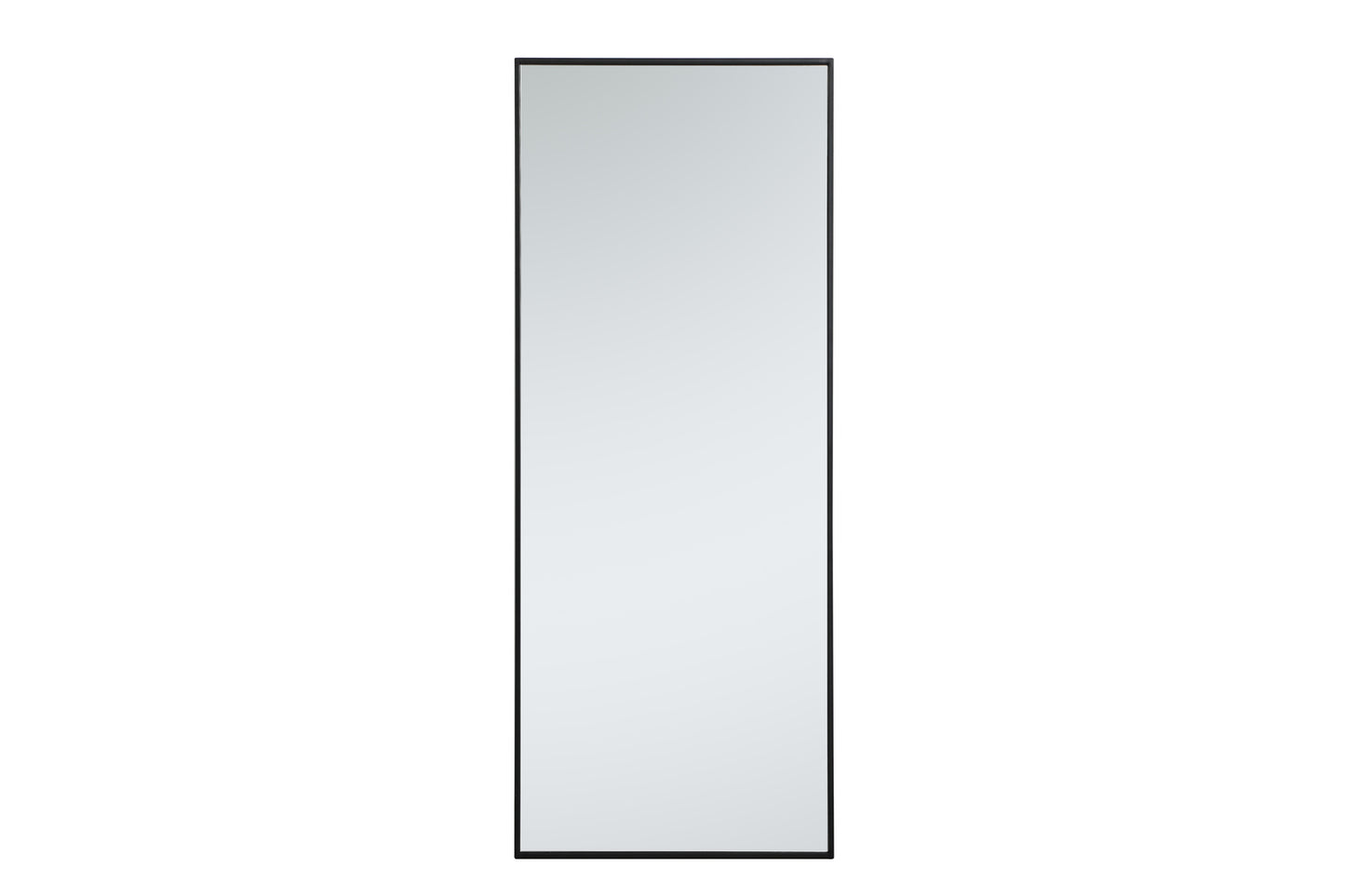 Metal Frame Rectangle Mirror 24" In Black