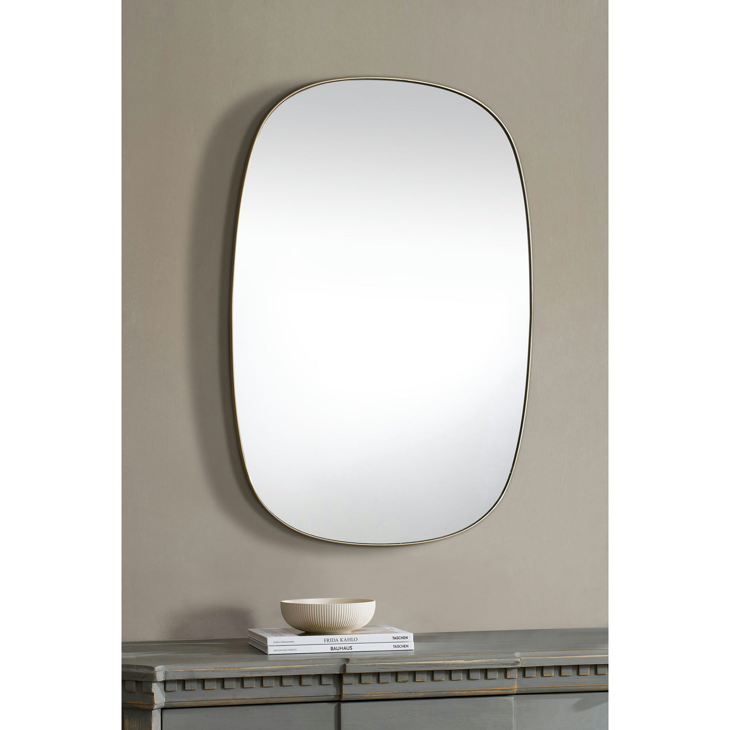 Gallegos Brushed Brass Iron Mirror (24X36)
