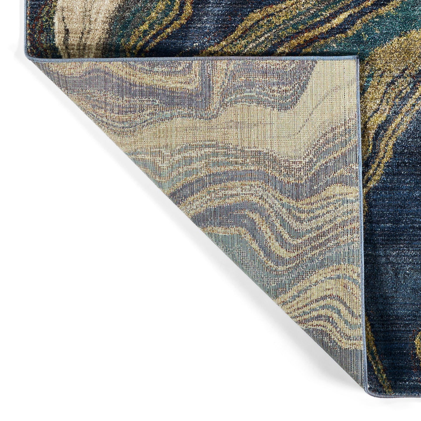 Kaleen Maya Collection MYA02-10 Denim Throw Rug 1'10" x 2'6"