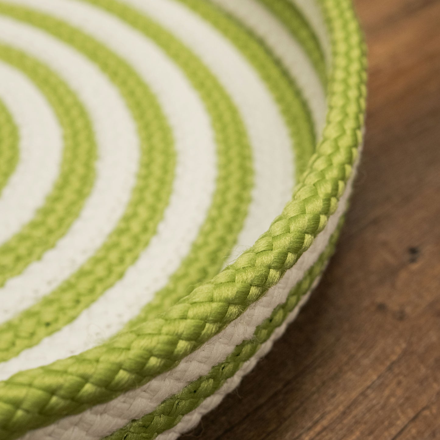 Candy Cane Round Tray - Green 18"x18"x3"