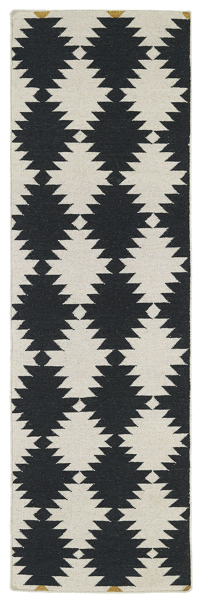 Kaleen Nomad Collection NOM02-02 Black Runner 2'6" x 8'