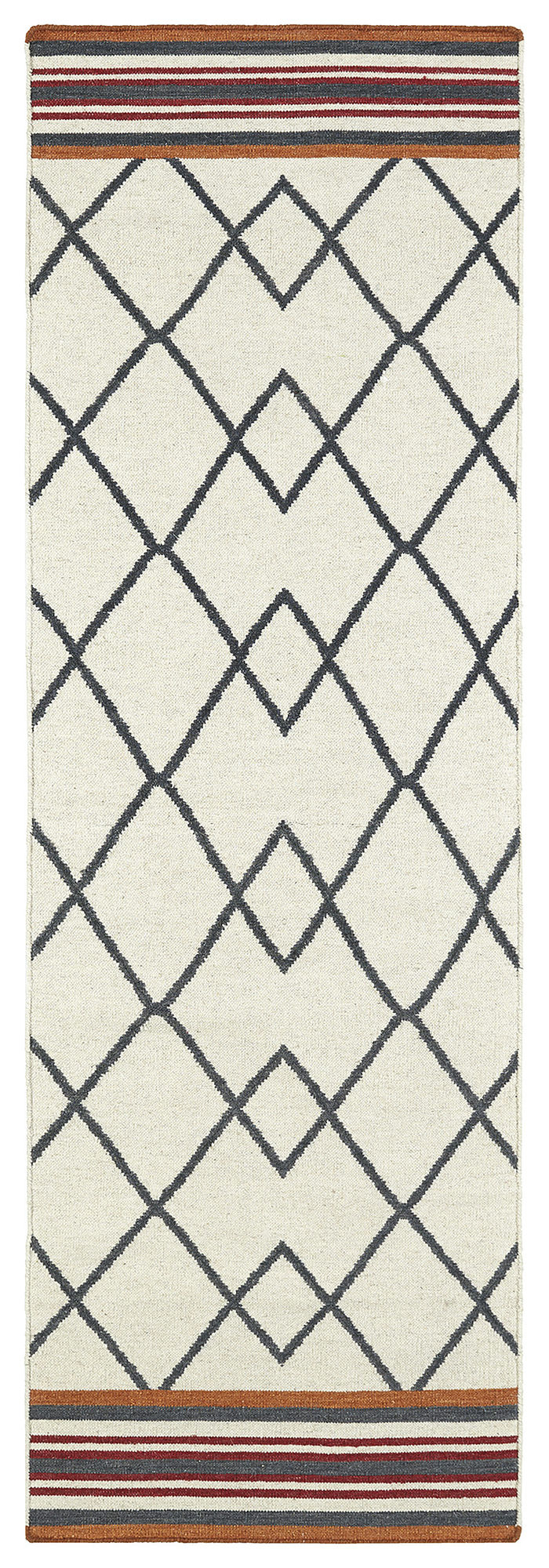 Kaleen Nomad Collection Light Ivory Runner 2'6" x 8'