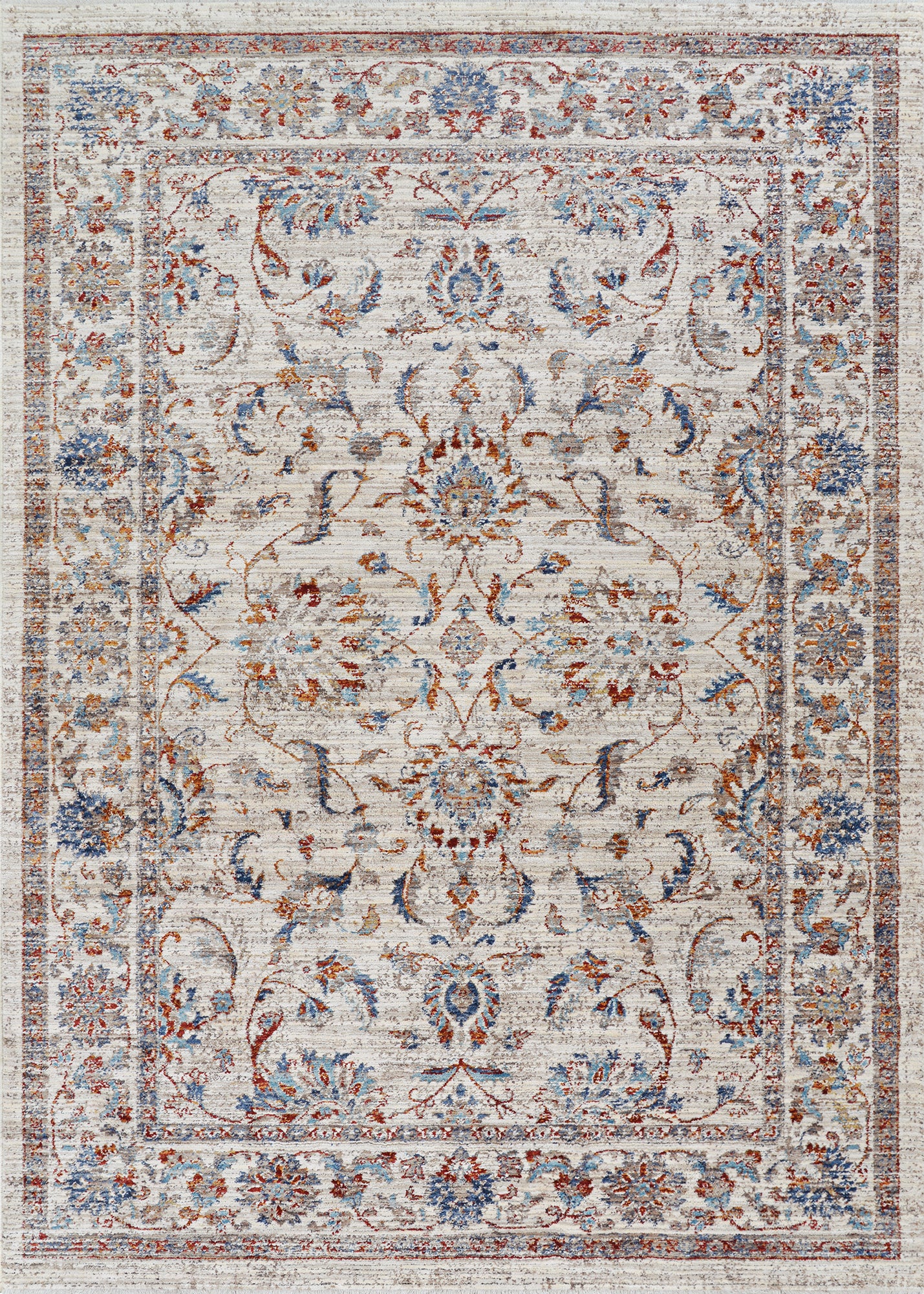 Couristan Nostalgia Persian Tabriz Antique Cream Rug 5'3" x 7'6"