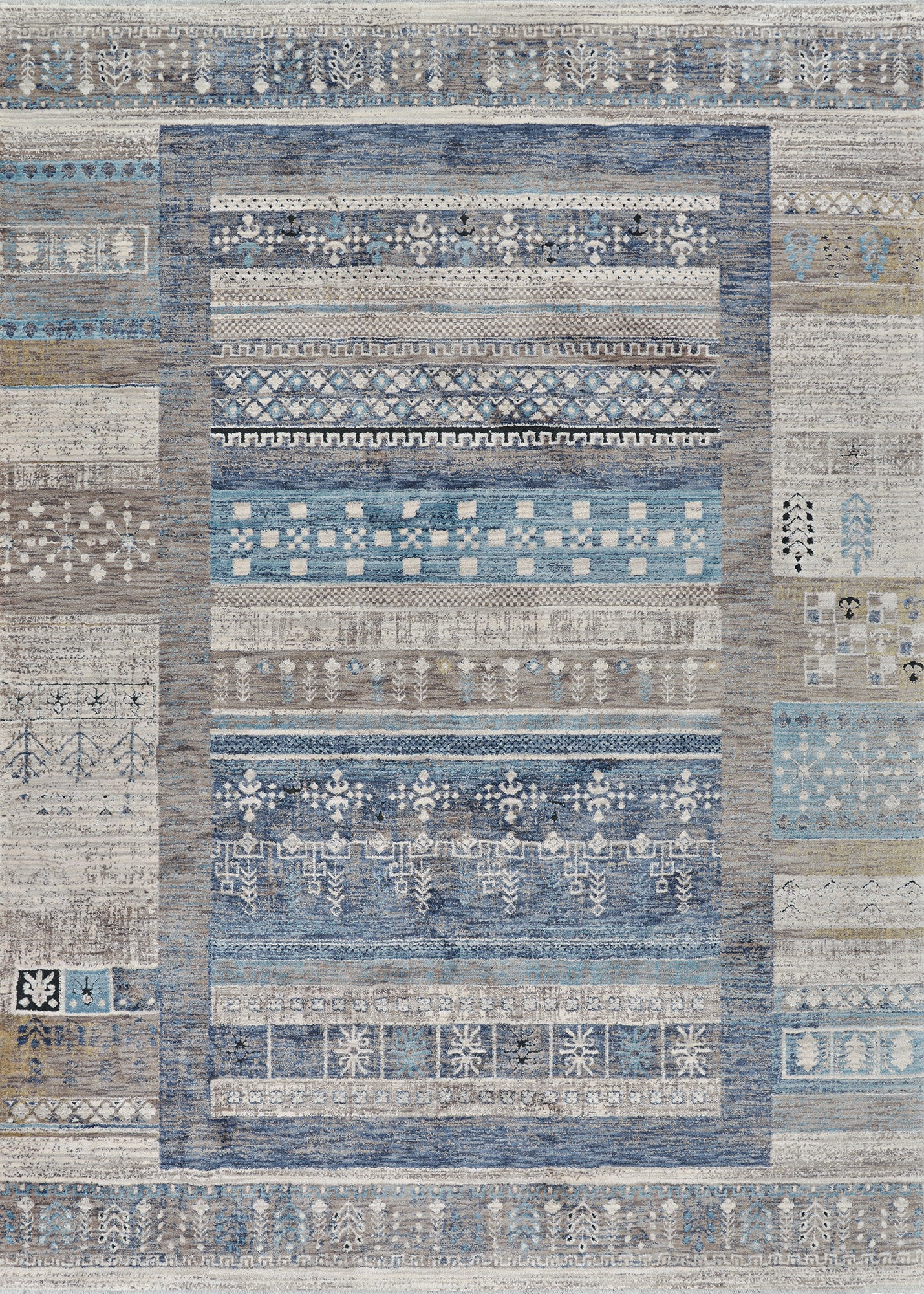 Couristan Nostalgia Serapi Denim Tawny Rug 6'6" x 9'6"