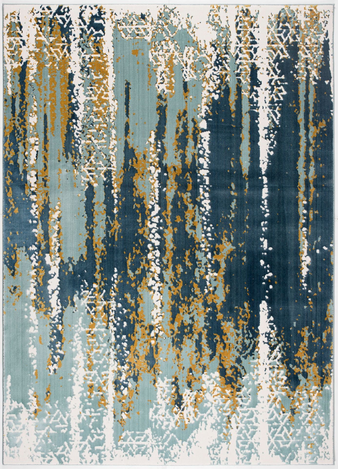 Nubuck-Ls10702-Blue-7.10 X 10.6 Area Rug