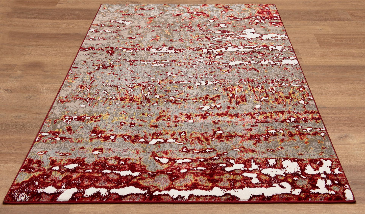 Nubuck-Nu423-Red-4.4 X 5.11 Area Rug