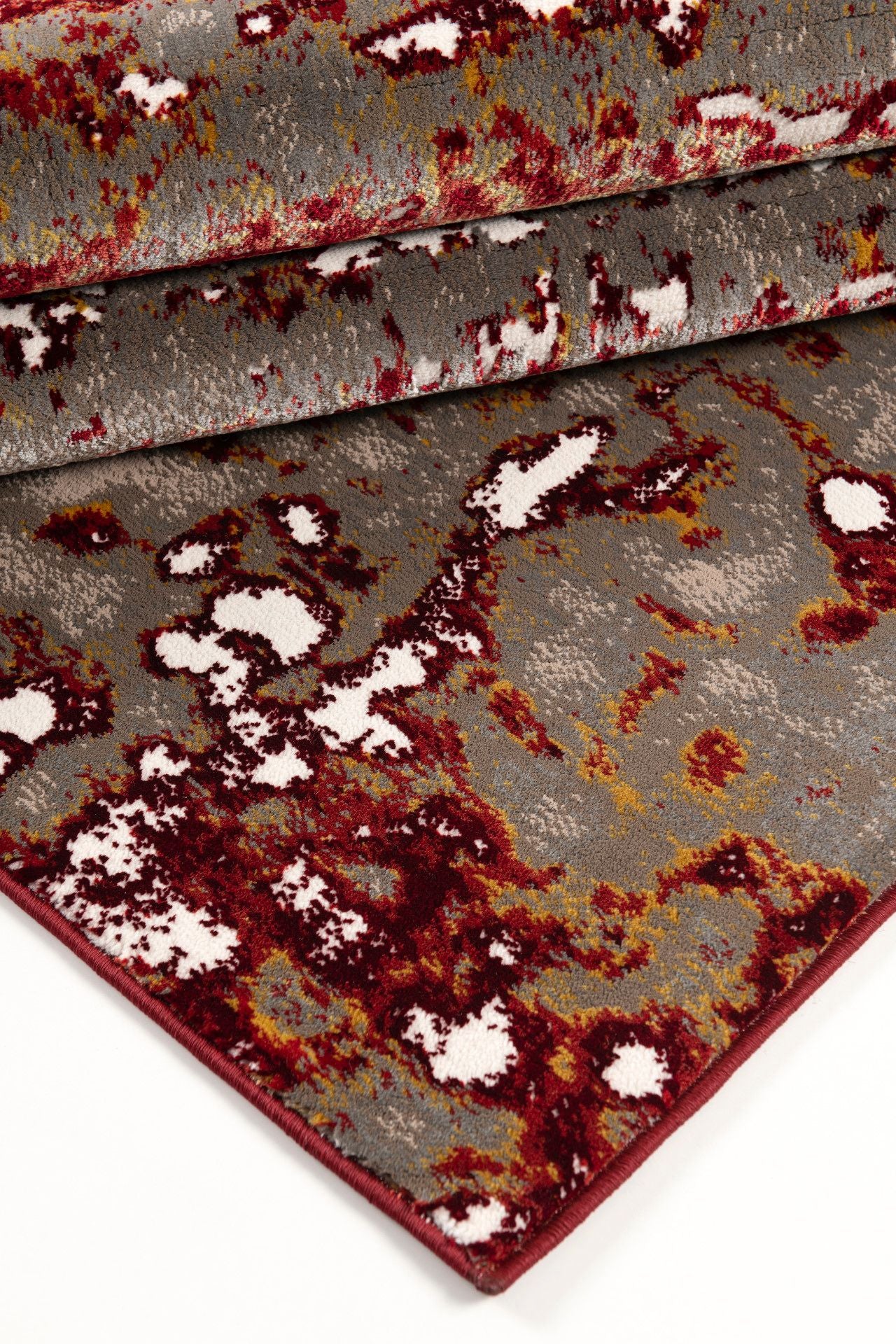 Nubuck-Nu423-Red-4.4 X 5.11 Area Rug
