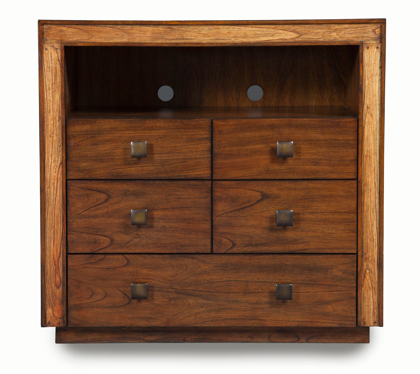 Alpine Furniture Jimbaran Bay 5 Drawer TV Media Chest, Tobacco