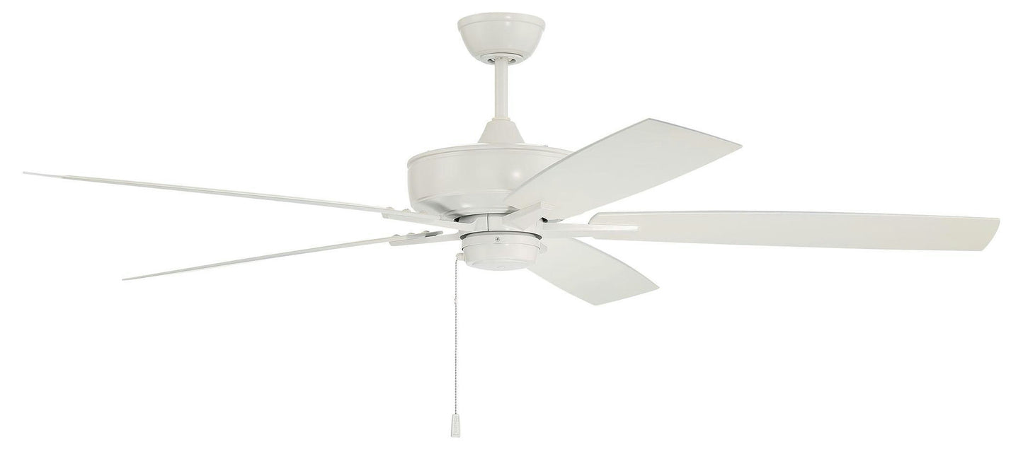 60" Outdoor Super Pro White finish, White Blades