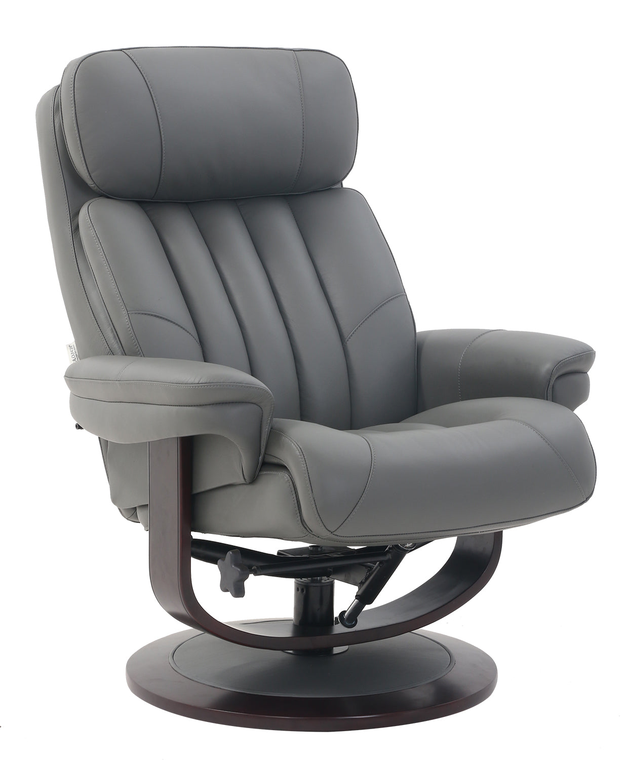 15-3709 Oakleigh Swivel Pedestal Recliner, Marlene Gray